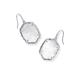 Daphne Drop Earring Silver Ivory