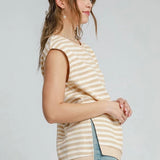 Striped Round Neck Top