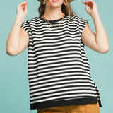 Striped Round Neck Top