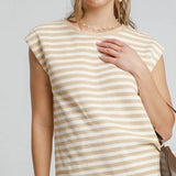 Striped Round Neck Top