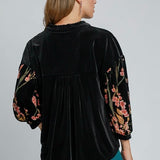 Boho Velvet Blouse