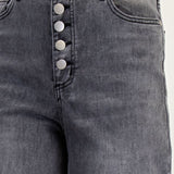 Stretch Denim Pants Button Fly