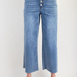 Stretch Denim Pants Button Fly