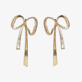 Katie Ribbon Bow Post Earrings