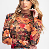 Rayanne Floral Mesh Top