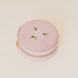 Round Velvet Jewelry Case