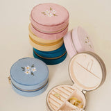 Round Velvet Jewelry Case