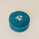 Round Velvet Jewelry Case