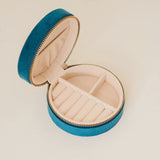 Round Velvet Jewelry Case