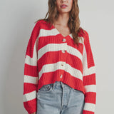 Candy Cane Stripe Cardigan