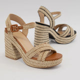 Yara Raffia Chunky Platform